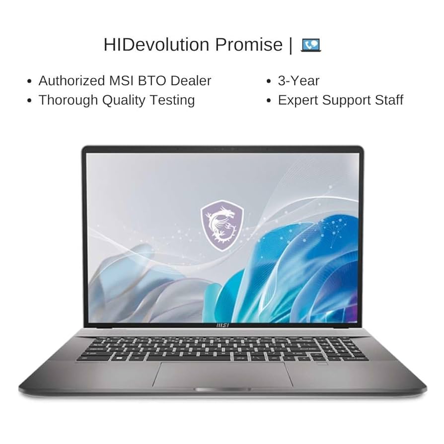 Amazon.com: HIDevolution [2024] MSI Creator Z17 HX Studio